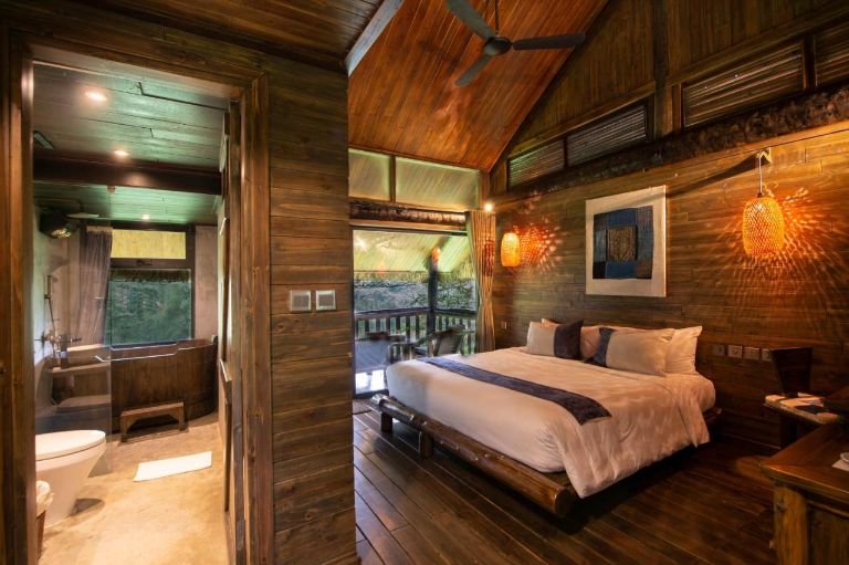 Các phòng nghỉ của homestay Lao Chải Sapa này được thiết kế với tông màu trầm nhằm đem lại cảm giác sống sang trọng, thượng lưu cho khách hàng 