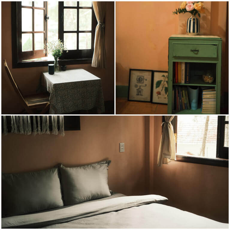 Các căn phòng được bài trí theo phong cách retro (Nguồn: Facebook.com)