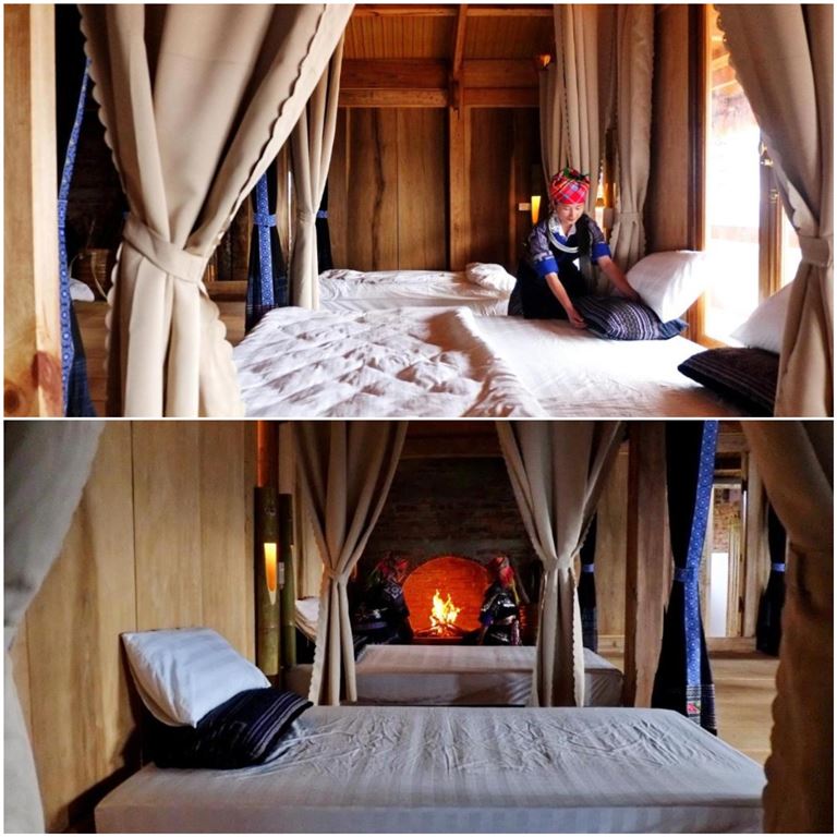 A Su Homestay chỉ cung cấp phòng nghỉ tập thể dành cho cả nam và nữa với giường đôi hoặc giường đơn. 