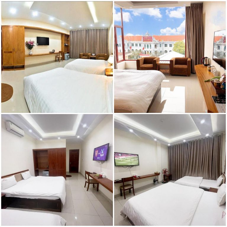 Các hạng phòng tại Ruby Hotel có thiết kế đơn giản, có sức chứa 3-4 người mỗi phòng. (nguồn: booking.com)