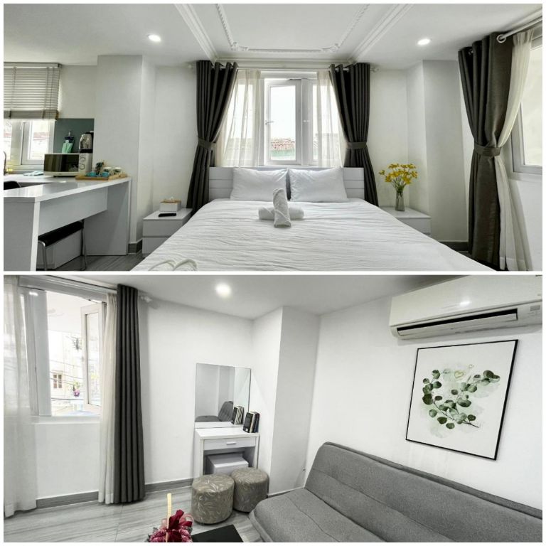 Homestay Phú Nhuận này có thiết kế phòng ngủ khép kín và tiện nghi nên sẽ rất phù hợp với các cặp đôi muốn tìm một không gian mới để hẹn hò. (Nguồn ảnh: booking.com)
