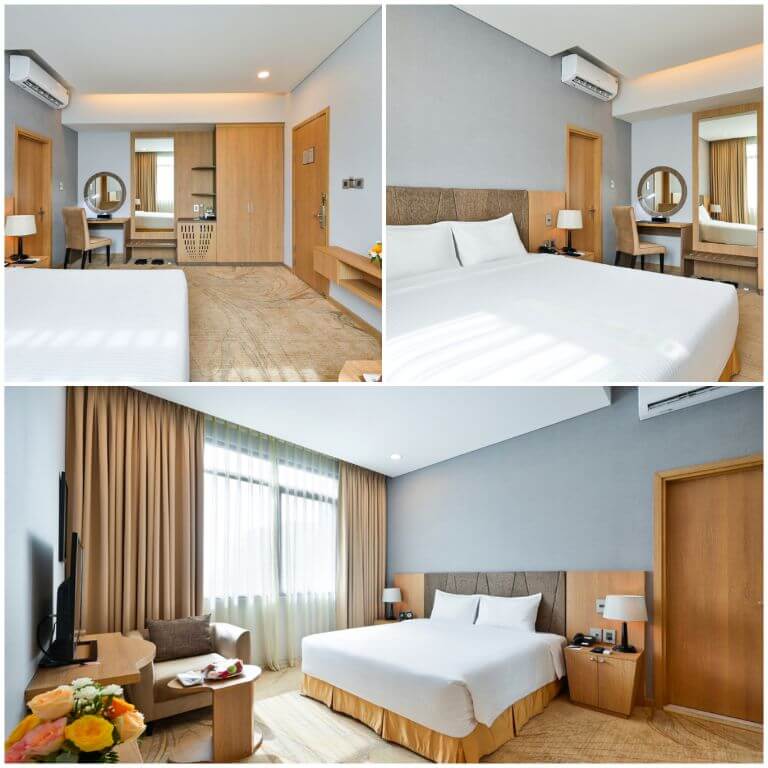 Phòng ngủ có thiết kế khép kín và mang phong cách thiết kế rất vintage mang đến cho du khách 1 không gian lưu trú yên tĩnh và thoải mái 