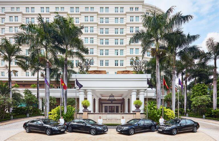 Park Hyatt Homestay Sài Gòn là một trong những khu nghỉ dưỡng 5 sao rất hiện đại theo phong cách Châu Âu sang trọng