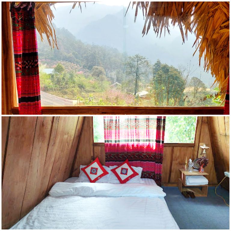 Mỗi căn nhà gỗ bungalow đều là một phòng ngủ giường đôi và có view nhìn ra quang cảnh thiên nhiên tuyệt đẹp. (Nguồn: Internet)