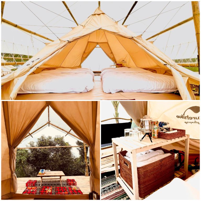 Dịch vụ lều camping luôn được du khách ưa thích, chọn lựa hàng đầu tại homestay Sơn La này 