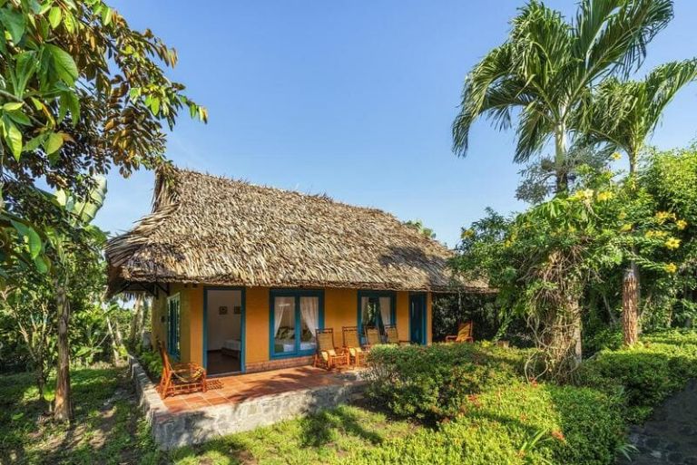 Mekong Ecolodge Bungalow là một trong những đơn vị lưu trú tại Tiền Giang có dịch vụ tốt và giá cả phải chăng. (Nguồn: Internet)