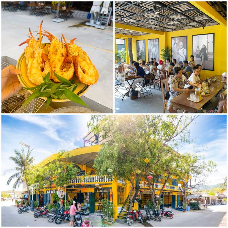 Khi lưu trú tại đây, du khách có thể dùng bữa tại Quán Bà Hương - nhà hàng có thiết kế kiểu phố cổ Hội An. (Nguồn: Internet)