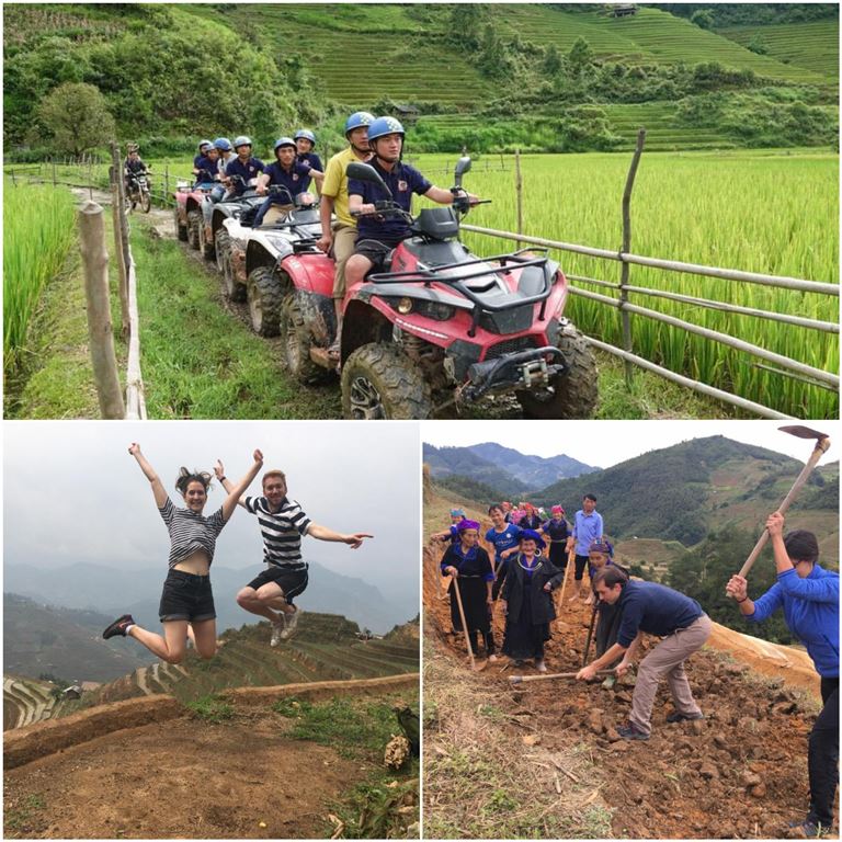 Các hoạt động trải nghiệm thú vị có trong tour du lịch khám phá bản làng mà homestay Yên Bái - Hello Mù Cang Chải Homestay cung cấp.
