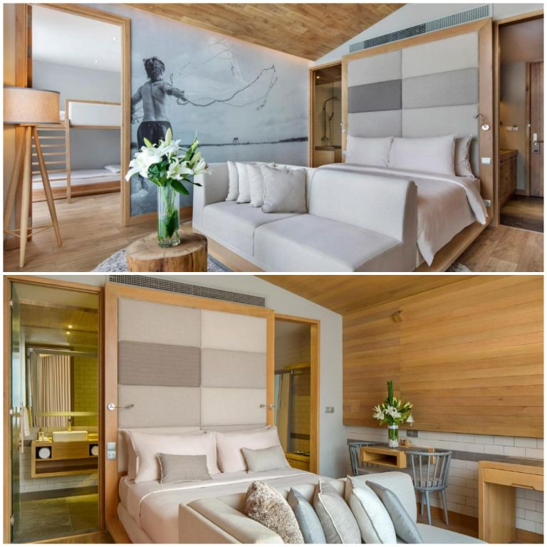 Phòng ngủ của Fusion Suites Sai Gon này được trang bị đầy đủ các đồ dùng tiện nghi với hoa quả và trà phục vụ tại phòng miễn phí. (Nguồn ảnh: Booking.com)