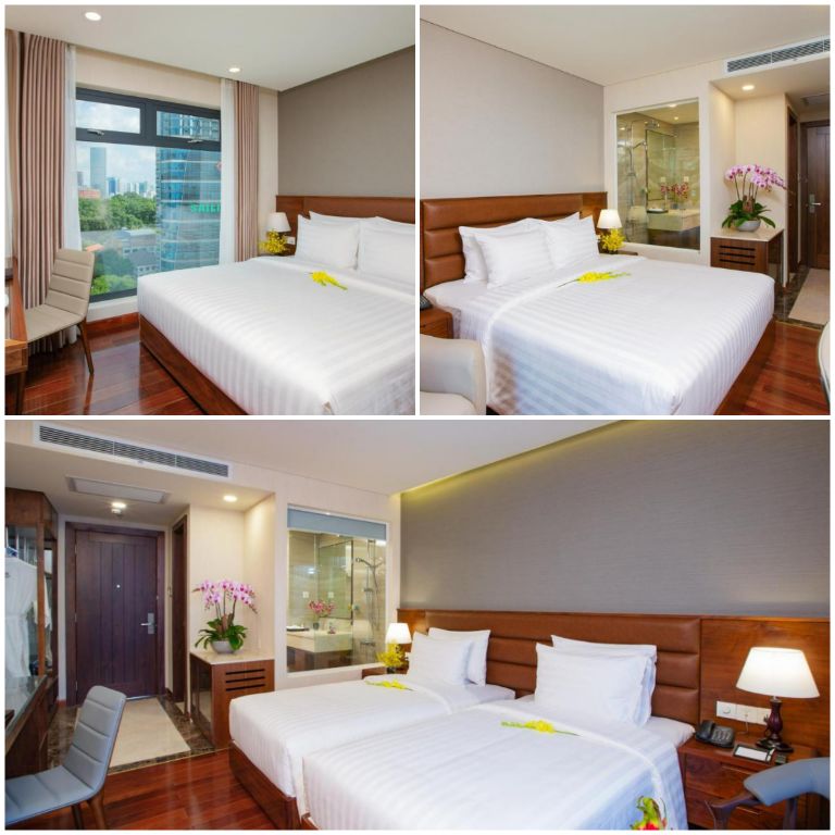 Các hạng phòng ngủ Superior được trang bị từ 1 - 3 giường ngủ đơn/đôi phù hợp với nhóm du khách 2 - 6 người lưu trú. (Nguồn ảnh: Booking.com)