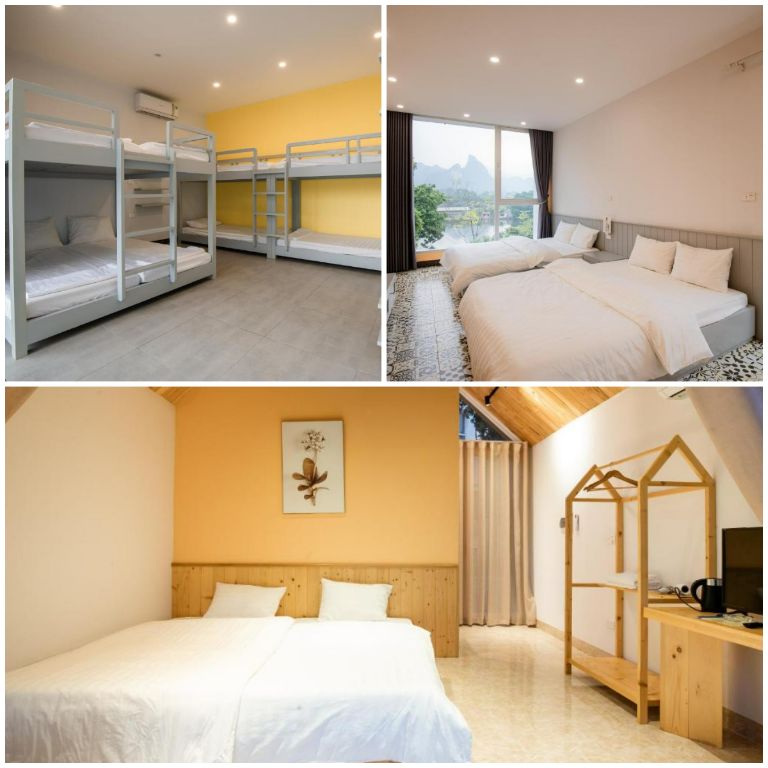 Các hạng phòng nghỉ tại home đều được thiết kế theo phong cách hiện đại, đơn giản, tạo cảm giác ấm cúng và dễ chịu. (Nguồn: Internet)