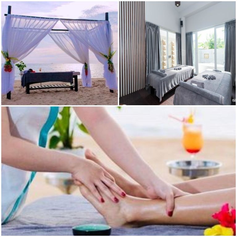 Pure Spa cung cấp nhiều liệu pháp massage, làm đẹp trên bãi biển hoặc trong phòng riêng (nguồn: Booking.com).