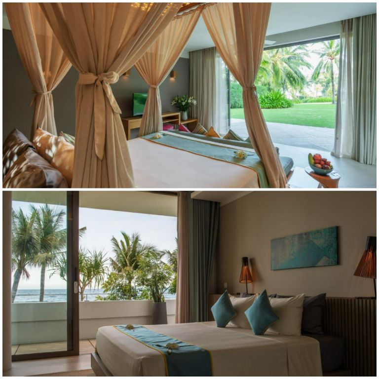 Du khách nghỉ ngơi tại Mia Resort Nha Trang sẽ được trang bị đầy đủ tiện nghi với view phòng đẹp và đồ ăn phục vụ tận giường cho du khách. 