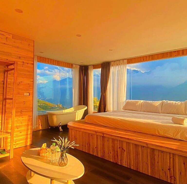 Secret Garden Homestay sở hữu căn phòng có chiếc view "bạc tỉ" (Nguồn ảnh: Instagram)