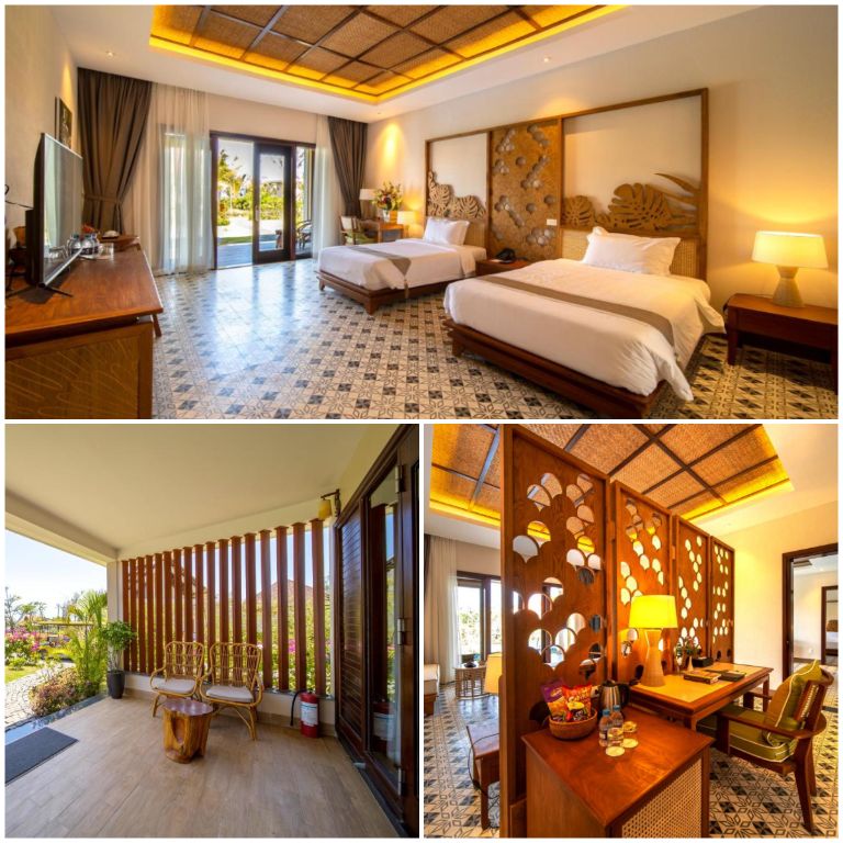 Resort Sao Mai Phú Yên cung cấp 2 phân hạng phòng trong tổng số 40 phòng nghỉ.