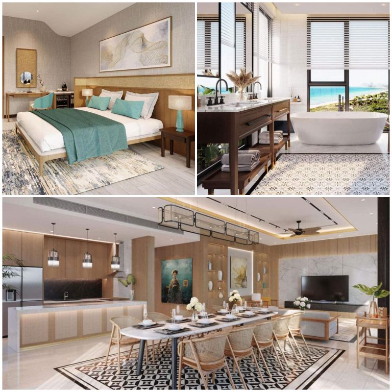 Các phòng nghỉ tại Charm Resort Hồ Tràm mang kiến trúc Châu Âu với nội thất xa xỉ nhập nước ngoài (nguồn: booking.com)