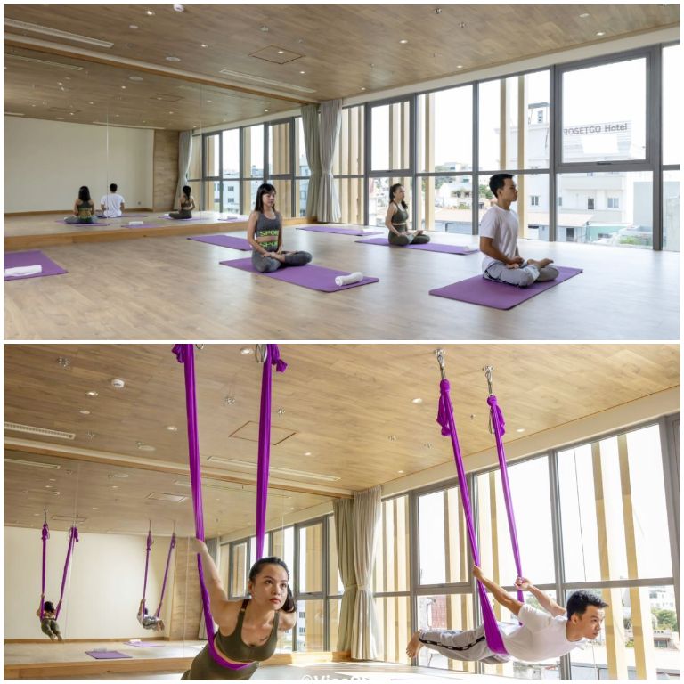 Fushion Suite Resort Vũng Tàu có phòng tập yoga riêng được thiết kế với không gian mở thoáng đãng (nguồn: booking.com)