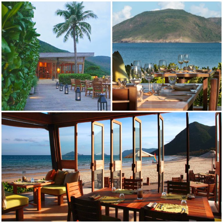 Tại Six Senses Côn Đảo Resort, du khách còn có thể thưởng thức ẩm thực tại nhà hàng By The Beach được thiết kế lấy cảm hứng từ quán ăn đường phố của Việt Nam.
