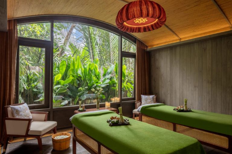 Hệ thống phòng spa của resort Nha Trang An Lâm này được thiết kế theo phong cách cổ điển kết hợp với không gian mở với thiên nhiên mang đến sự thư giãn cho du khách. (Nguồn ảnh: anlam.com)