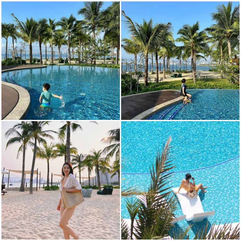 Du khách yêu thích hệ thống bể bơi và bãi cát trắng tự nhiên của Boma Resort mang đến nhiều view check in triệu view. (Nguồn ảnh: booking.com)