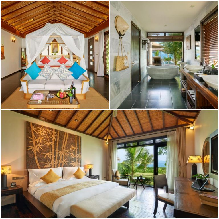 Hệ thống phòng ngủ của Amiana Resort Nha Trang là sự kết hợp hài hòa giữa 2 phong cách hiện đại và vintage. (Nguồn ảnh: Facebook.com)