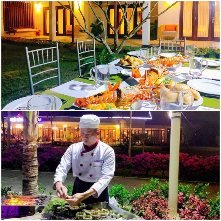 Sao Mai Beach Resort Phu Yen có dịch vụ tổ chức tiệc nướng BBQ tại gia taọ sự riêng tư (nguồn: booking.com)