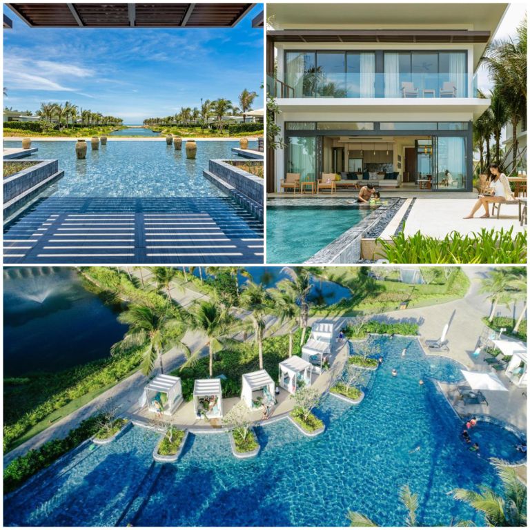 Melia Hồ Tràm Beach Resort có không gian thiết kế cực kì ấn tượng theo lối kiến trúc Châu Âu (nguồn: booking.com)