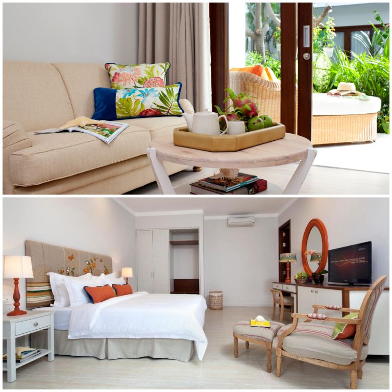 Khu vực lưu trú của Villa Aria Muine Mũi Né sở hữu 22 phòng nghỉ rộng rãi và một phòng Suite, được thiết kế theo phong cách kiến trúc nhiệt đới hiện đại.
