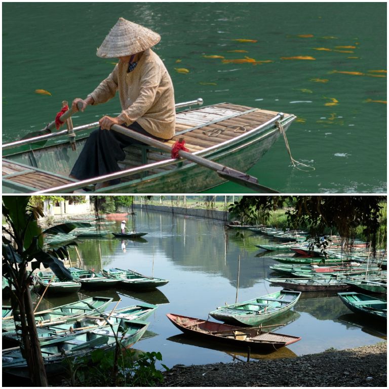 Chèo thuyền trên sông - một trải nghiệm đáng nhớ khi đến Ninh Bình. (Nguồn: Facebook.com) 