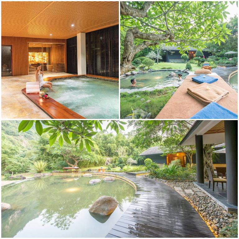 Du khách trải nghiệm dịch vụ tắm khoáng Onsen kiểu Nhật độc đáo tại resort. (Nguồn: Booking.com) 