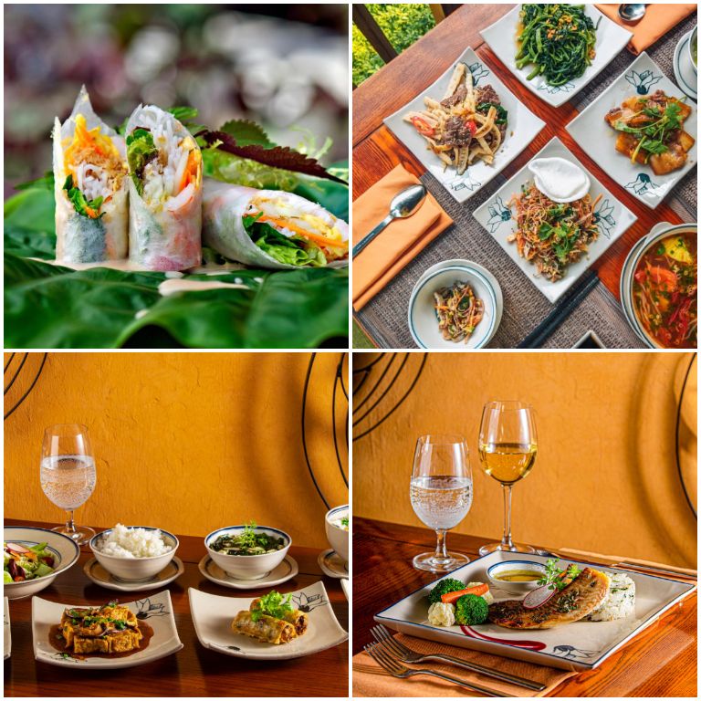 Thực đơn đa dạng với những món ăn truyền thống của Việt Nam tại nhà hàng Sen. (Nguồn: Facebook.com) 