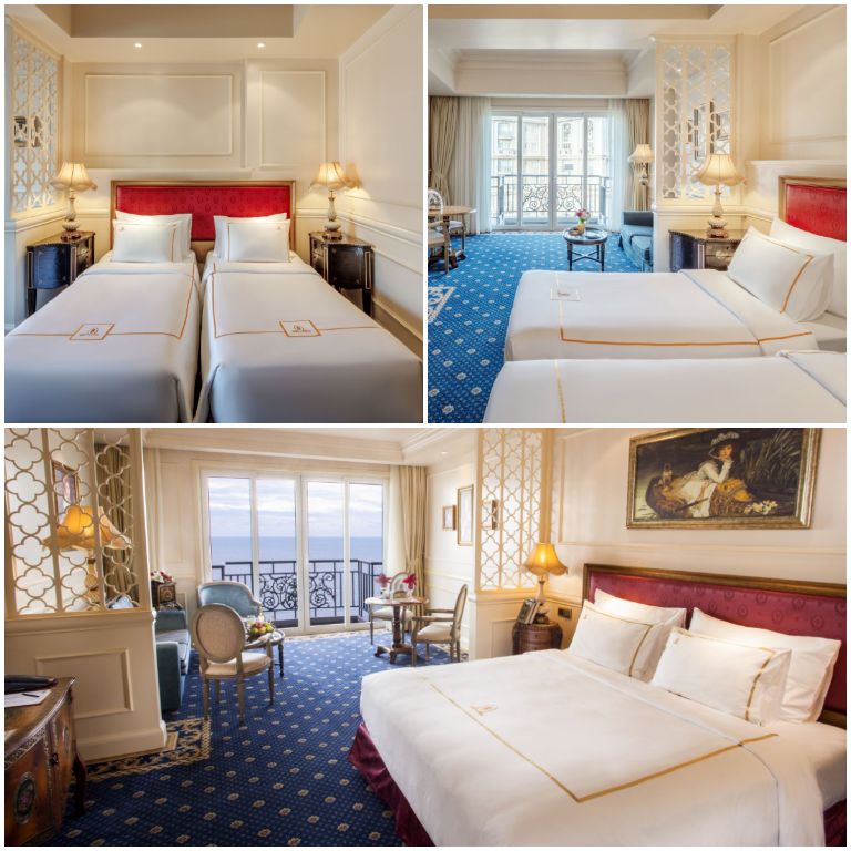 Phòng ngủ có kiến trúc hoàng gia vô cùng sang trọng. (Nguồn: Booking.com) 