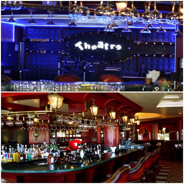 Quầy bar được thiết kế theo phong cách rạp chiếu phim. (Nguồn: Facebook.com) 