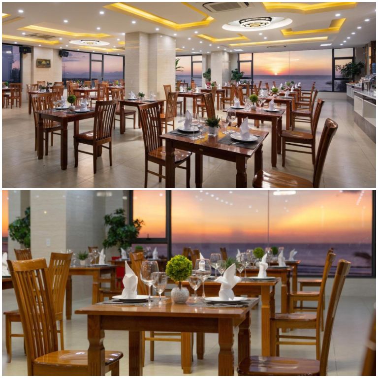 Nhà hàng với view biển cực xịn. (Nguồn: Booking.com) 
