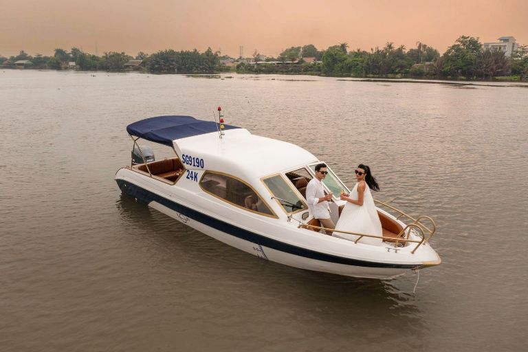 Đến với An Lâm Resort Bình Dương, du khách sẽ có cơ hội trải nghiệm đi du thuyền trên sông Sài Gòn thơ mộng và ngắm cảnh hoàng hôn tuyệt đẹp. (Nguồn: facebook.com)