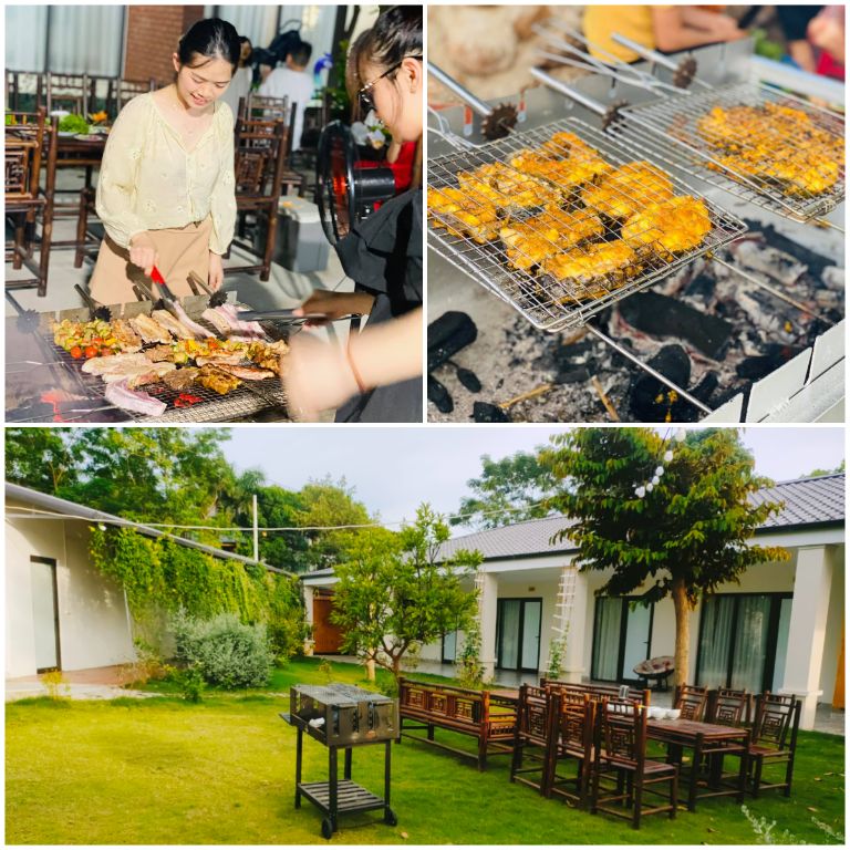Bamboo Resort Phú Thọ cung cấp dịch vụ tổ chức tiệc nướng BBQ trọn gói thuận tiện cho quý khách (nguồn: facebook.com)