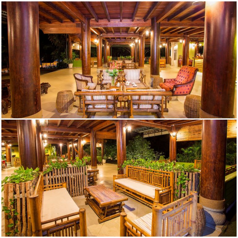 Cat Tien Jungle Lodge sử dụng các nguyên vật liệu bằng gỗ để tôn tạo nên không gian sống.