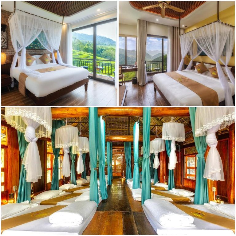 Khu nghỉ dưỡng Central Hills Pù Luông là sự kết hợp hoàn hảo giữa hiện đại và nét truyền thống bản địa. (nguồn: Booking.com).