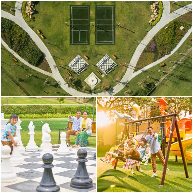 Không gian thiết kế đặc biệt tại The Grand Central Park tạo cơ hội cho các hoạt động vui chơi, sáng tạo và tận hưởng thời gian bên gia đình và bạn bè.