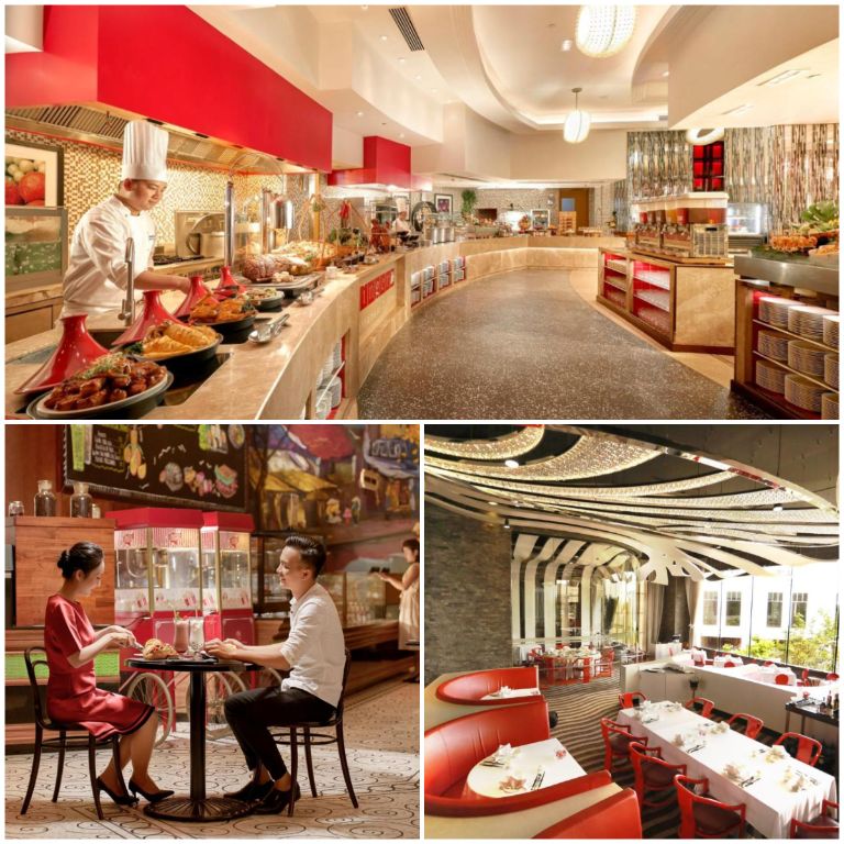 Khách hàng có thể tận hưởng không gian ẩm thực đa dạng từ các nhà hàng vaf quầy bar độc đáo. 