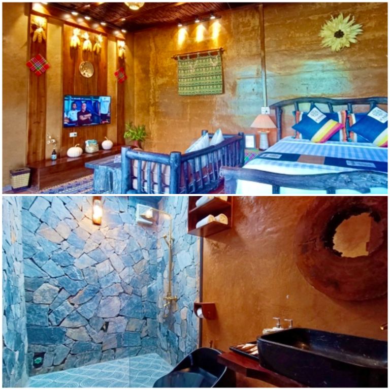 Hạng phòng Bungalow đơn mang phong cách kiến trúc vintage, đồng điệu về màu sắc từ nội thất đến sơn tường chủ đạo (nguồn: booking.com)