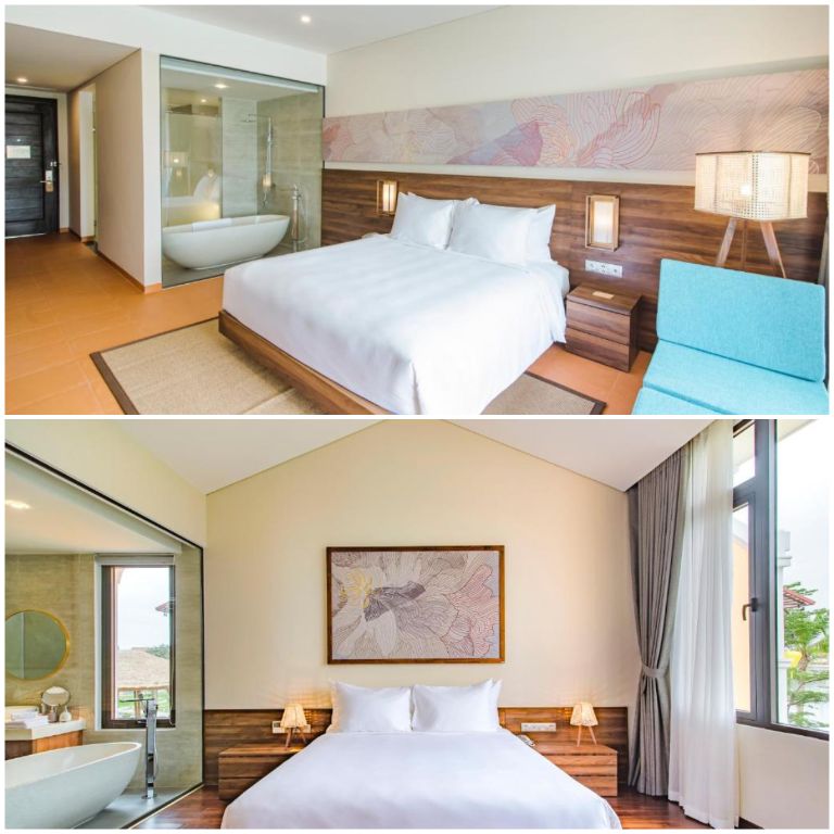 Phòng nghỉ Căn villa 2 phòng ngủ mang thiết kế đơn giản với tầm nhìn hướng vườn cực chill (nguồn: booking.com)
