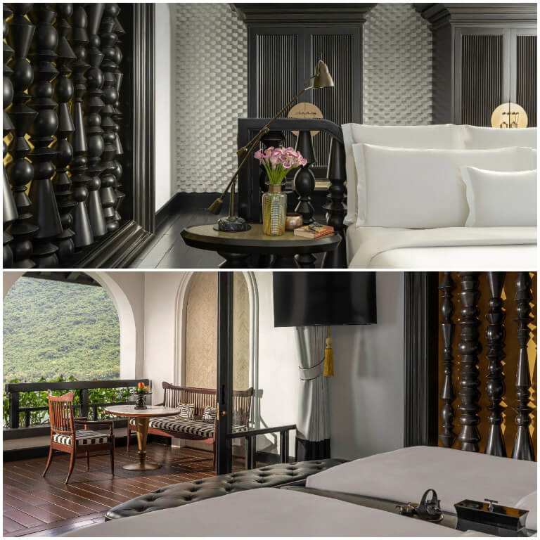 Hạng phòng Resort Classic Hướng Biển có thiết kế được lấy cảm hứng từ nét văn hóa Việt Nam kết hợp với kiến trúc đương đại, có view nhìn ra biển cực đẹp.
