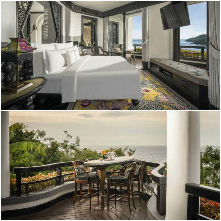 Hạng phòng Terrace Suite Toàn cảnh biển sở hữu vị trí góc có tầm nhìn 360 độ khiến cho du khách tận hưởng được trọn vẹn vẻ đẹp của đại dương.