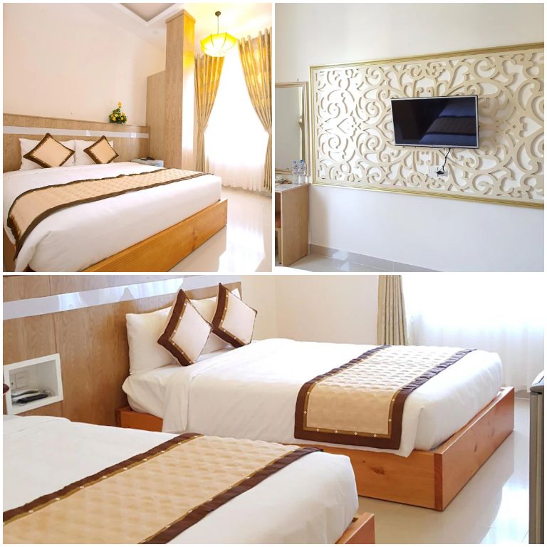 Hệ thống phòng nghỉ tại khách sạn Đà Lạt 2 sao này có thiết kế hiện đại, được cung cấp đầy đủ các tiện nghi cần thiết. (nguồn: agoda.com)