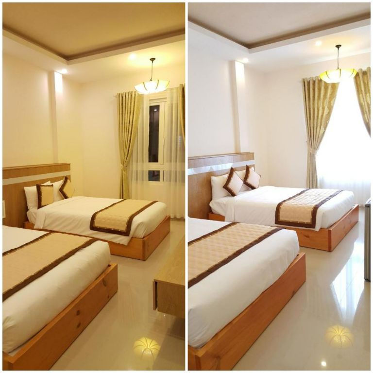 Phòng dành cho 3 người được cung cấp 2 giường đơn cỡ vừa cực kỳ êm ái để du khách có thể thoải mái nghỉ ngơi. (nguồn: internet)