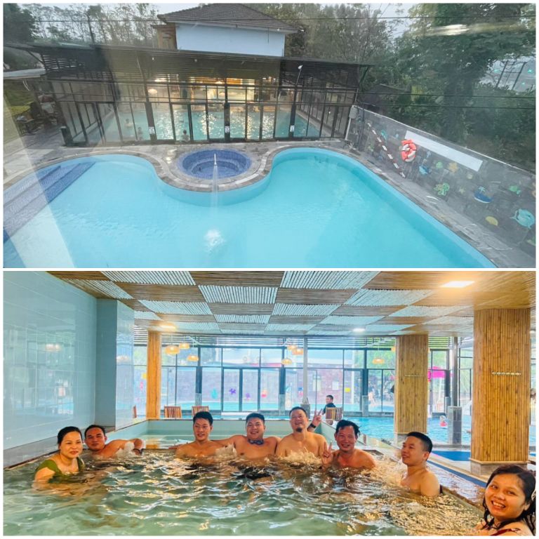 Tre Nguồn Resort Phú Thọ có tới 2 bể bơi lớn trong nhà và ngoài trời phục vụ du khách (nguồn: booking.com)