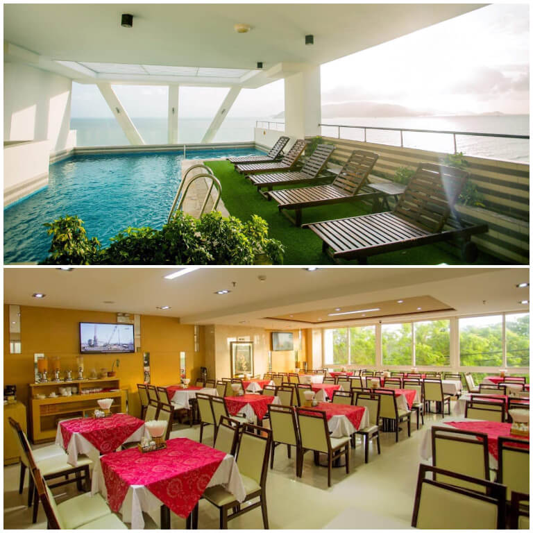Dendro Nha Trang còn mang đến cho du khách rất nhiều các tiện ích, nổi bật là nhà hàng sang trọng có sức chứa lớn và bể bơi trong nhà có view nhìn ra biển Nha Trang vô cùng đẹp. 