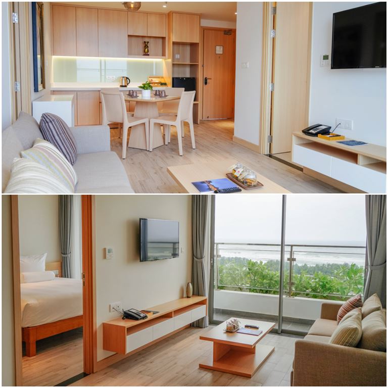 Sunlit Suite bao gồm hạng 1 phòng ngủ, 2 phòng ngủ, 3 phòng ngủ phù hợp với đa dạng đối tượng khách hàng.