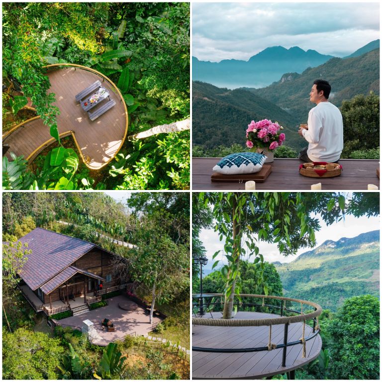 P'apiu Resort Hà Giang sở hữu khuôn viên xanh với hàng loạt các góc check in cực thơ sẽ không làm bạn thất vọng (nguồn: booking.com)